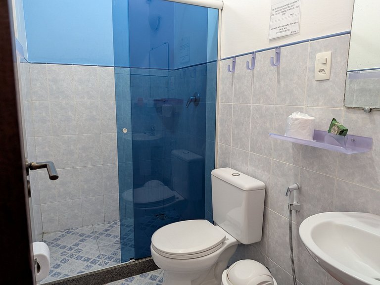 Chambre pour 3 personnes avec vue sur le jardin
